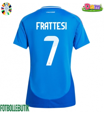 Italien Davide Frattesi #7 Hemmatröja Kvinnor EM 2024 Kortärmad